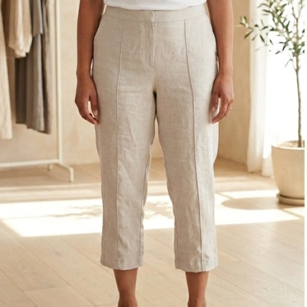 Calvin Klein Linen Stone Pants